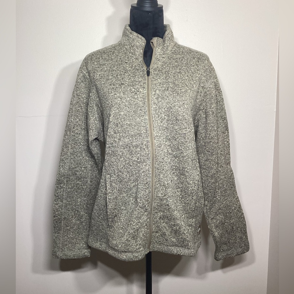 Devon and Jones Tan Bristol Zip Up Sweater with Medline Branding Size XL